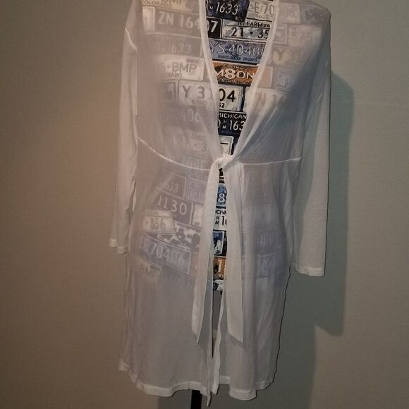 White cover up by J Valdi size L - Picture 7 of 9